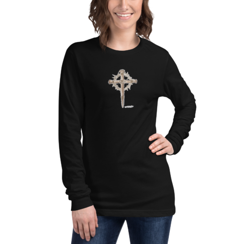 Cross and Thorns - Bella + Canvas 3501 | Unisex Long Sleeve Tee Shirt