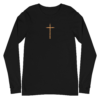 Fire Cross – Bella & Canvas 3501 | Unisex Long Sleeve Tee - Image 5