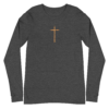 Fire Cross – Bella & Canvas 3501 | Unisex Long Sleeve Tee - Image 7