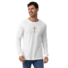 Fire Cross – Bella & Canvas 3501 | Unisex Long Sleeve Tee - Image 3