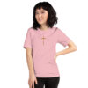 Fire Cross – Bella + Canvas 3001 | Unisex Short Sleeve T-Shirt with Tear Away Label - Image 2