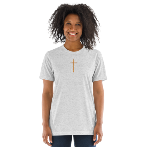 Fire Cross – Unisex Tri-Blend T-Shirt | Bella + Canvas 3413