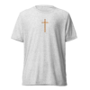Fire Cross – Unisex Tri-Blend T-Shirt | Bella + Canvas 3413 - Image 8