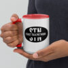 STN - Street Talk Network Ceramic Coffee Mug with Color Inside - Image 3