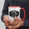 STN - Street Talk Network Ceramic Coffee Mug with Color Inside - Image 2